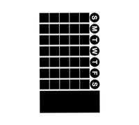 WOONEKY Sticker Mural Tableau Autocollant Adhésif Réutilisable pour Décoration Intérieure Surface Effaçable pour Notes Bureau et École