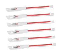 WOONEKY Stylo Marqueur pour Tatouage Étanche Rouge Lot de 6 pour Mariage Spectacles Usage Quotidien Précis Portable