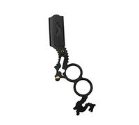 WOONEKY Support de Rasoir Manuel Double Anneau Multi Usage pour Barbe et Coiffure pour Usage Professionnel et Domicile sans Lame Noir