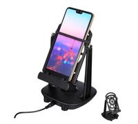 WOONEKY Support de téléphone, Podomètre pour téléphone Portable avec Compteur de Pas, téléphone à Bascule à Double Support, Mouvement Fluide et Stable, pour téléphone