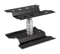 WOONEKY Support de Travail pour Voiture Radiocommandée, Établi pour Maquettes de Voitures, Fer Noir, Échelle 1:8 et 1:10, Rotatif 360°, Hauteur Réglable, Pliable, pour Modèles de Tank