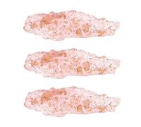 WOONEKY Support Pinceaux Nail Art Transparent Cristal Feuille Dorée Lot de 3 Organiseurs Stylos pour Maquillage et Dessin Base Antidérapante pour Rangement Manucure et Bureau