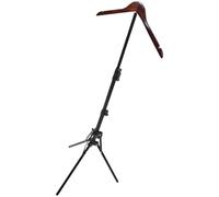 WOONEKY Support Réglable et Pliable pour Défroisseur Vapeur en Fer et Bois Hauteur Ajustable, Support Stable pour Pantalons et Vêtements en Boutique