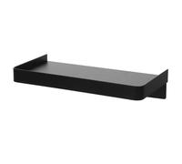 WOONEKY Support Téléphone Mural Acier Inoxydable Noir Étagère Adhésive Petite pour Salle de Bain Rack pour Téléphone et Lingettes Montage sans Perçage Résistant et Pratique