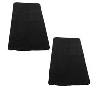 WOONEKY Tapis de Marche D'escalier Antidérapant Noir 55 X 22 Cm Repli 3 Cm, Lot de 2 Pièces pour Escaliers Intérieurs, Protection Silencieuse et Sécurisée des Marches en Maison