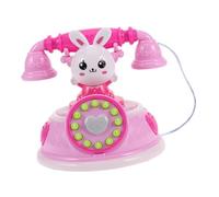 WOONEKY Téléphone Rétro Lumineux pour Garçon Fille Modèle Téléphone à Jeu de Rôle Interactif pour Développer la Communication Créativité Éducatif pour Garçons et Filles