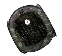 WOONEKY Tente d'Entraînement Amovible Camouflage Tente Portable Pliable Anti-Bruit 4 Fermoirs en Nylon Pratique pour Camping et Activités de Loisirs Chasse Silencieuse