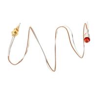 WOONEKY Thermocouple pour Appareil Électroménager 70 CM Capteur de Cuisinière Gaz Pièce de Rechange pour Brûleur à Gaz Fonction Sécurité Extinction Flamme Compatible Plaques