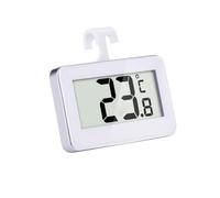 WOONEKY Thermomètre Numérique Réfrigérateur Blanc avec Crochet Magnétique Affichage Grand Chiffres Plage C pour Congélateur