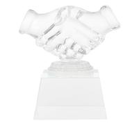 WOONEKY Trophée Transparent Pouce Décoration de Bureau Légère et Récompense Motivationnelle pour Fêtes et Événements