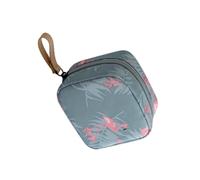 WOONEKY Trousse De Maquillage Flamingo Portable Sac De Rangement pour Cosmétiques Et Produits De Toilette avec Fermeture Éclair Et Poignée pour Voyages Et Maison