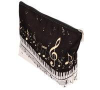 WOONEKY Trousse De Toilette Imperméable Et Cosmétique Pratique avec Imprimé Musical pour Femmes Organiseur De Maquillage pour Voyager