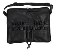 WOONEKY Trousse Maquillage Compacte en Cuir PU avec Sangle Ceinture pour Pinceaux de Voyage