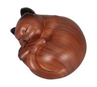 WOONEKY Urne Funéraire Élégante en Résine pour Animaux de Compagnie, Sculpture de Chat Sécurisée, Mémoire Intérieure des Cendres