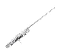 WOONEKY Verrou de Porte Coulissant Acier Inoxydable Targette Encastrée Double Loquet de Sécurité pour Portes Doubles et Fenêtres Installation Facile Usage Résidentiel et Commercial