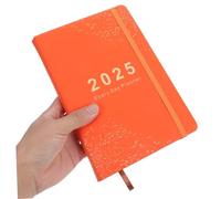 WOONEKY Weekly Planner Notebook Compact Daily Organizer For Students And Professionals Stylish Bright Orange Schedule Writing Book