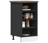 Woonisher Armoire de Plancher Noir 40x44,5x81,5 cm Meuble Cuisine Rangement