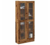Woonisher Buffet Haut Vieux Bois 82,5x30,5x185 cm Bois d'ingénierie bibliothèque Meuble de Rangement
