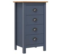 Woonisher Buffet Hill Gris 46x35x80 cm Bois de pin Solide Meuble Cuisine Buffet Salle a Manger Buffet Buffet Cuisine Meuble Petit Meuble de Rangement