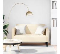 Woonisher Canapé Causeuse crème 109 cm Tissu Velours côtelé canapé-lit Double Convertible