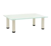 Woonisher Meuble TV Givré 40x35x17 cm Verre trempé Ensemble Meuble TV et Table Basse