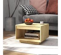 Woonisher Table Basse 50x50x33,5 cm Bois de pin Massif Table Basse de Salon