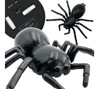 Woopie Araignée interactive à télécommande - Araignée RC avec télécommande et effets lumineux - Jouet interactif passionnant pour les enfants