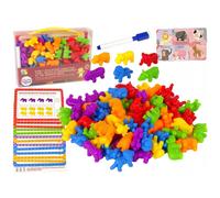 WOOPIE Ensemble éducatif Apprendre à compter Trier les couleurs Animaux 83 el.
