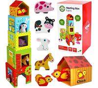 WOOPIE GREEN Puzzle Farm Cube in boxes + figures 10 pcs.