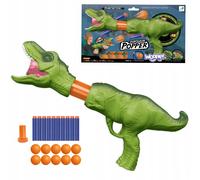 WOOPIE Pistolet pour balles et flèches en mousse Tireur automatique Dinosaure 22 el.
