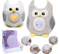 WOOPIE Projecteur de sommeil doudou 2en1 Chouette - 10 berceuses