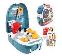 WOOPIE Set du petit bricoleur Atelier dans le sac à dos 15 pièces.