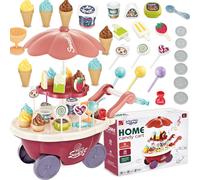 WOOPIE Store Food Truck Candy Stand with Ice Cream Sweets Sound Light + 36 Acc