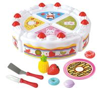 Woopie - WOOPIE gâteau d'anniversaire et fruits coupés en tranches avec des bonbons