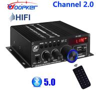 Woopker amplificateur de son canal 2.0 HIFI Bluetooth amplificateur Audio numérique domestique 12V3A AK380 AK370 AK280 AK270 AK170 pour voiture basse Trebl AK-280