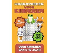Woordzoeker voor Kinderen van 6-10 jaar: 100 puzzels om te leren en plezier te maken! Puzzelboek voor meisjes & jongens | Het ideale cadeau voor vakantie, vrije tijd & op reis