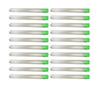 WOOSEO Lot de 20 flacons transparents avec bouchons hermétiques pour organiser de petits articles dans les ateliers