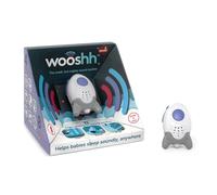 Wooshh par Rockit - Machine à Bruit Blanc pour Bebe Rechargeable avec 8 sons Apaisants, Aide au Sommeil Portable pour Bébés, Nouveau-Nés et Enfants avec Sangle et Câble USB, 4 Niveaux de Volume