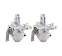 WOOSTAR 1/4" Vanne de Carburant en Ligne Sélecteur de Coupure de Réservoir de Gaz Petcock 3 Voies Remplacement pour Dirt Pit Bike ATV 4 Roues Quad Pack de 2