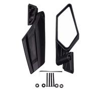WOOSTAR 1.7" Rétroviseur Latéral Arrière Racing Pack De 2 Remplacement pour UTV Polaris RZR Can Am Maverick X3 2017 2018 ATV Quad Bike Noir