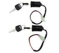 WOOSTAR 2 Fils Allumage Verrouillage de L'interrupteur à Clé Remplacement pour 50cc 70cc 90cc 110cc 125cc 150cc 200cc 250cc Scooter électrique Go Cart ATV 4 Roues Quad Pack de 2