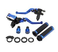 WOOSTAR 22mm Standard 7/8" CNC Réglable Embrayage de Frein Levier de Maître-Cylindre avec Poignées D’accélérateur à Torsion Remplacement pour Majesty T3 T5 T6 Moto Dirt Pit Bike Scooter ATV Bleu