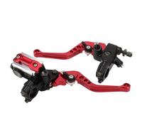 WOOSTAR 22mm Standard 7/8" CNC Réglable Embrayage de Frein Levier de Maître-Cylindre Poser Remplacement pour Majesty T3 T5 T6 Moto Dirt Pit Bike Scooter ATV Rouge