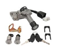 WOOSTAR 4 Fils Interrupteur de Contact à Clé Ensemble Remplacement pour GY6 49cc 50cc 60cc 72cc 82cc 125cc 150cc Scooter Moped