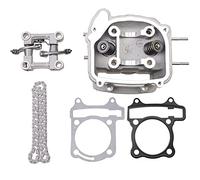 WOOSTAR 62,5 mm Gros Alésage Culasse avec Culbuteur Assemblée 94 Chaîne Joints Remplacement pour 4 Temps GY6 170cc 180cc 200cc 1P63QML Moteur Chinois ATV Quad 4 Roues Go Kart Scooter