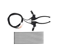 WOOSTAR 7/8" 22mm Leviers de Frein de Guidon avec 10 x 9 Pouces Attaches de Câble Remplacement pour Vélo Motorisé Ebike Scooter Électrique Mini Vélo Noir