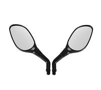 WOOSTAR 8mm Des Rétroviseurs Larges Remplacement pour GY6 TaoTao 50cc 125cc 150cc 250cc Scooter Cyclomoteur Moto Noir Pack de 2