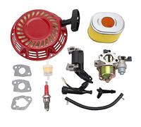 WOOSTAR Carburateur avec Bobine D'allumage avec Kit de Démarrage à Rappel Remplacement pour GX140 GX160 GX168 GX200 5.5hp 6.5hp Moteur