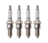 WOOSTAR D8TC Bougie D'allumage Remplacement pour 4 Temps 125cc 150cc 200cc 250cc ATV Dirt Bike Go Kart Cyclomoteur Scooter Pack de 4