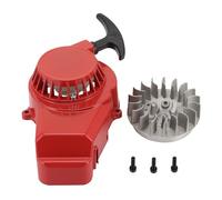 WOOSTAR Démarreur à Rappel avec Volant Remplacement pour SYX SSR SX50 2 Temps 47cc 49cc Pocket Dirt Bike Mini ATV Moteur Rouge